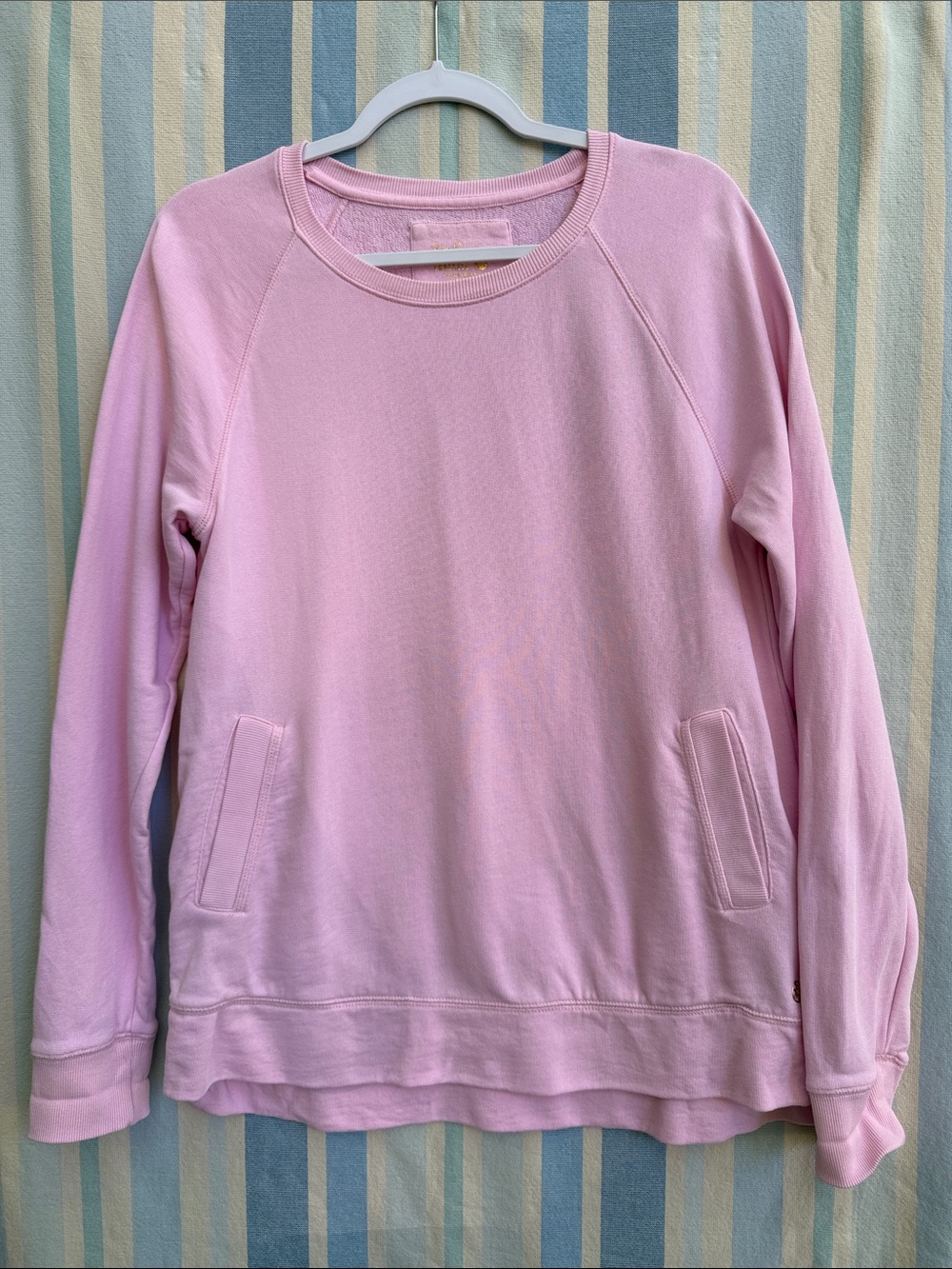Lilly Pulitzer Light Pink Beach Comber Pullover Sweatshirt